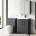 600mm Floor Standing 2 Door Vanity & Basin 3 - Image 3