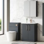 600mm Floor Standing 2 Door Vanity & Basin 4 - Image 3