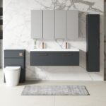 1200mm Wall Hung 2 Drawer Vanity & Double Basin - Image 2