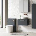 600mm Wall Hung 1 Drawer Vanity & Laminate Top - Image 3