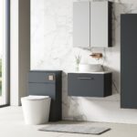 600mm Wall Hung 1 Drawer Vanity & Laminate Top - Image 3
