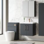 600mm Wall Hung 2 Door Vanity & Basin 3 - Image 3