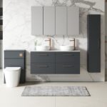 1200mm Wall Hung 4-Drawer Vanity & Laminate Worktop - Image 2