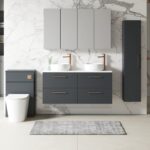 1200mm Wall Hung 4-Drawer Vanity & Laminate Worktop - Image 2