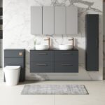 Nuie Arno 1200mm Wall Hung 4-Drawer Vanity & Laminate Worktop - Image 2