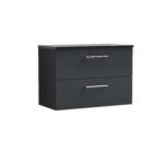 800mm Wall Hung 2 Drawer Vanity & Laminate Top