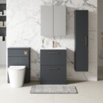 600mm Floor Standing 2 Drawer Vanity & Basin 2 - Image 2