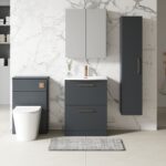600mm Floor Standing 2 Drawer Vanity & Basin 4 - Image 2