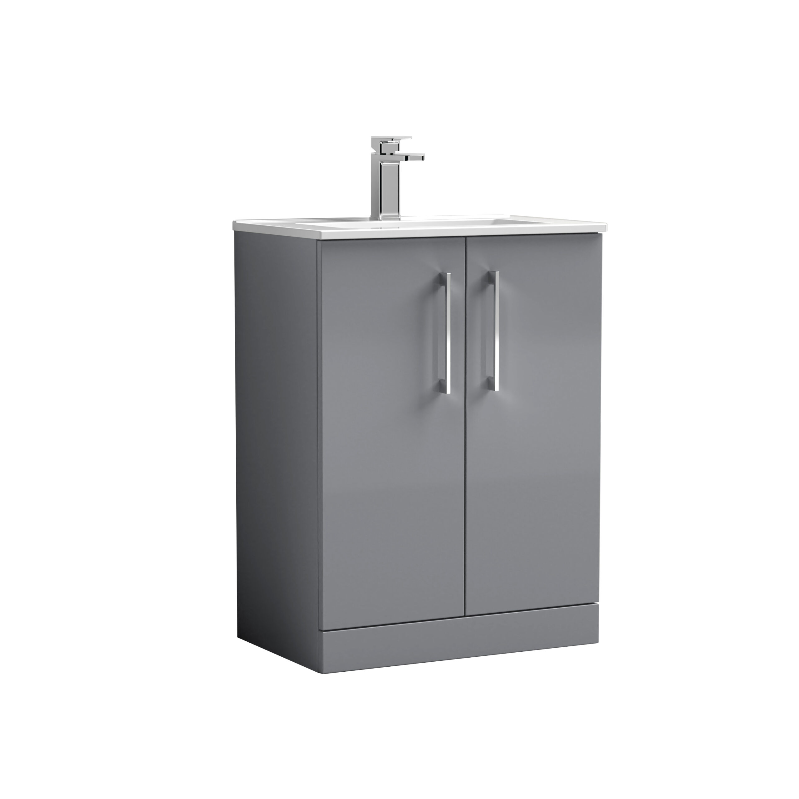 arn2203b_furniture_v1_co.jpg 600mm Floor Standing 2 Door Vanity & Basin 2 - Image 1