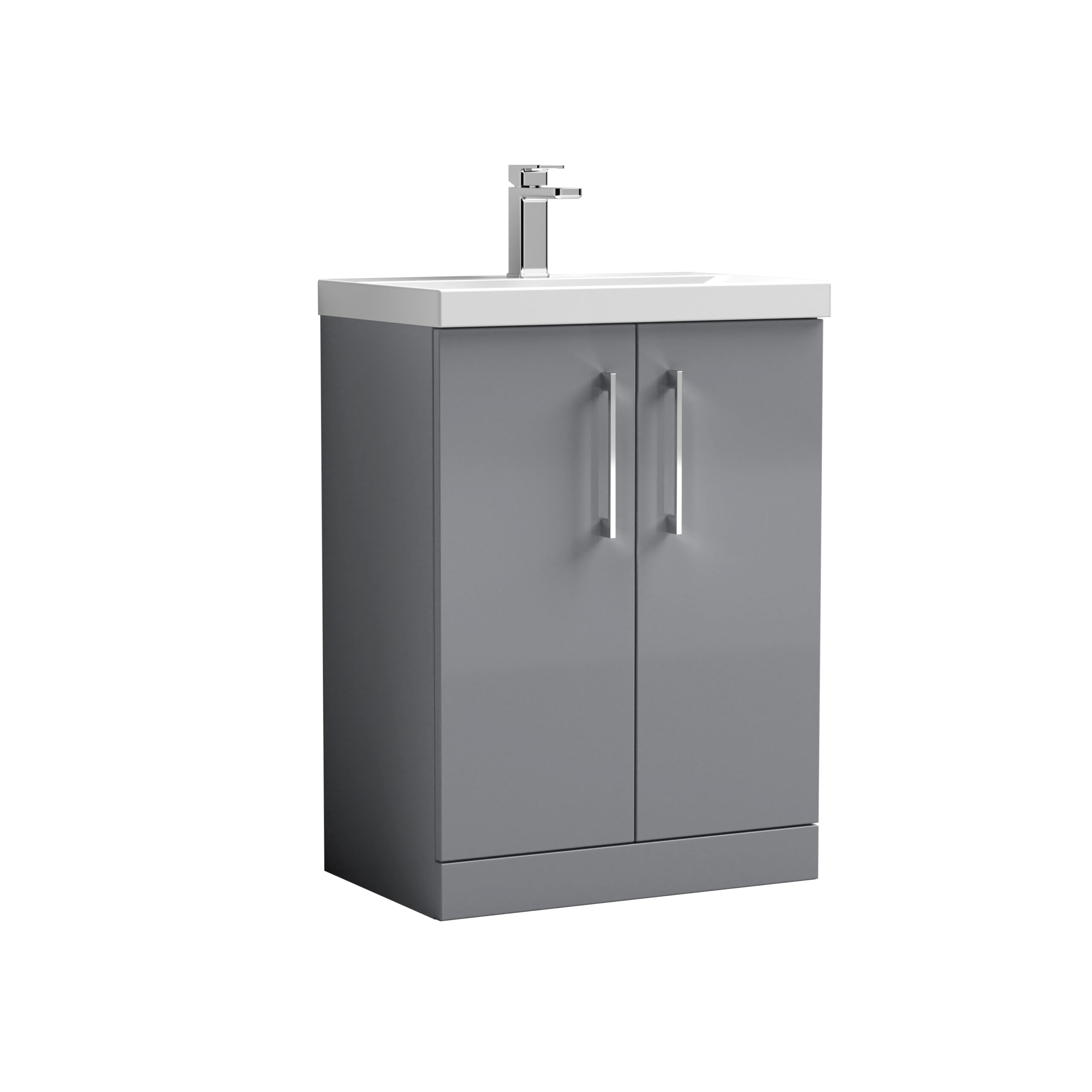 arn2203d_furniture_v1_co.jpg 600mm Floor Standing 2 Door Vanity & Basin 3 - Image 1