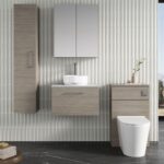 600mm Wall Hung 1 Drawer Vanity & Laminate Top - Image 2