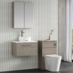 600mm Wall Hung 1-Drawer Vanity & Laminate Worktop - Image 3