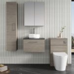 600mm Wall Hung 1 Drawer Vanity & Laminate Top - Image 2