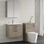 600mm Wall Hung 2 Door Vanity & Basin 4 - Image 3