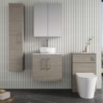 600mm Wall Hung 2 Door Vanity & Laminate Top - Image 2