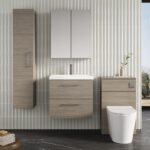 600mm Wall Hung 2 Drawer Vanity & Basin 3 - Image 2