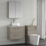 600mm Wall Hung 2 Drawer Vanity & Laminate Top - Image 3