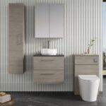 600mm Wall Hung 2 Drawer Vanity & Laminate Top - Image 2