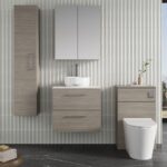 600mm Wall Hung 2 Drawer Vanity & Laminate Top - Image 2