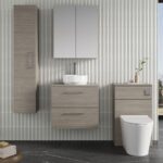 600mm Wall Hung 2 Drawer Vanity & Worktop - Image 2