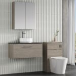 800mm Wall Hung 1 Drawer Vanity & Laminate Top - Image 3