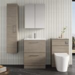 600mm Floor Standing 2 Drawer Vanity & Basin 2 - Image 2