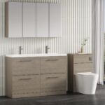 1200mm Floor Standing 4 Drawer Vanity & Double Basin - Image 4