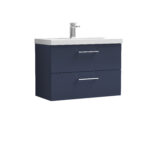 800mm Wall Hung 2-Drawer Vanity & Basin 3