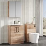 600mm Floor Standing 2-Door Vanity & Basin 4 - Image 3