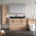 1200mm Floor Standing 4-Door Vanity & Worktop - Image 2