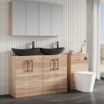 1200mm Floor Standing 4-Door Vanity & Worktop - Image 3