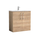 800mm Floor Standing 2-Door Vanity & Basin 4