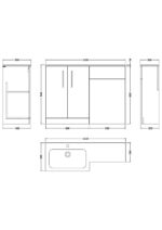 1100mm Left Hand Combination - Image 5