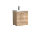 500mm Wall Hung 2-Door Vanity & Basin 3