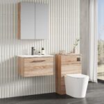 600mm Wall Hung 1-Drawer Vanity & Basin 2 - Image 3