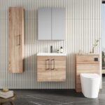 600mm Wall Hung 2-Door Vanity & Basin 1 - Image 2
