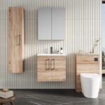 600mm Wall Hung 2-Door Vanity & Basin 2 - Image 2