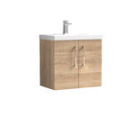 600mm Wall Hung 2-Door Vanity & Basin 3