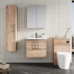 600mm Wall Hung 2-Door Vanity & Basin 4 - Image 2