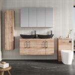 1200mm Wall Hung 4-Door Vanity & Worktop - Image 2