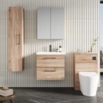600mm Wall Hung 2-Drawer Vanity & Basin 1 - Image 2
