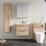 600mm Wall Hung 2-Drawer Vanity & Basin 2 - Image 2