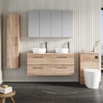 1200mm Wall Hung 4-Drawer Vanity & Worktop - Image 2