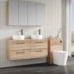 1200mm Wall Hung 4-Drawer Vanity & Worktop - Image 3