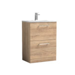600mm Floor Standing 2-Drawer Vanity & Basin 4