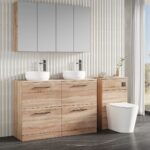 1200mm Floor Standing 4-Drawer Vanity & Worktop - Image 3