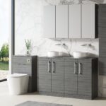 1200mm Floor Standing 4 Door Vanity & Worktop - Image 3