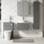 600mm Wall Hung 1 Drawer Vanity & Laminate Top - Image 2