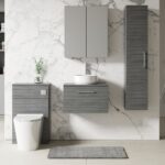 600mm Wall Hung 1 Drawer Vanity & Worktop - Image 2