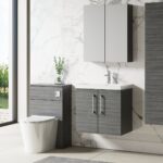 600mm Wall Hung 2 Door Vanity & Basin 3 - Image 3